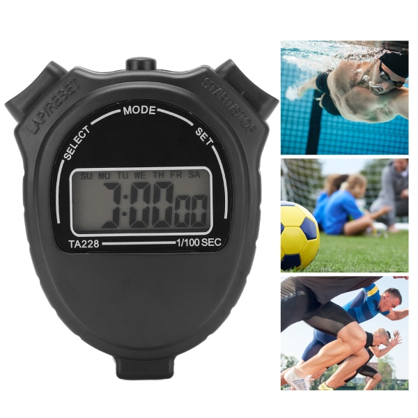 TA228 Handheld Digital Stopwatch Timer Chronograph Outdoor Sports Training Stopwatch Timer