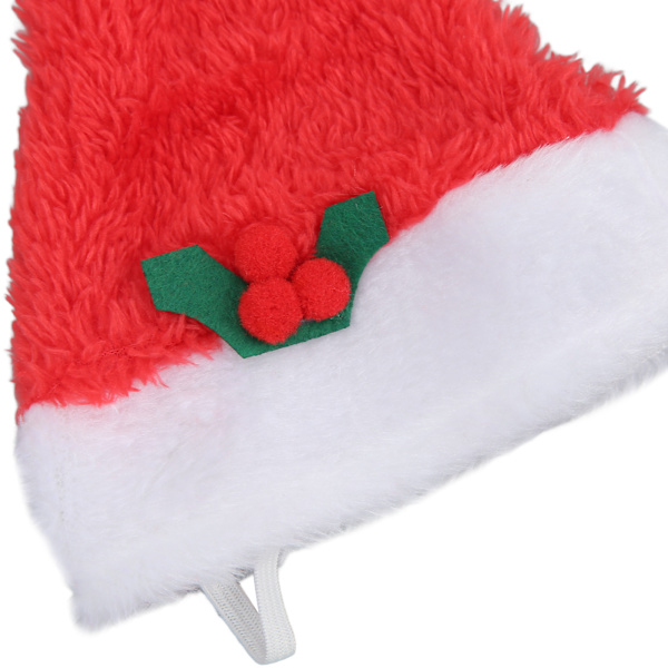 2 set hundjulhatt krage tomte katt kostymer med klockor för katter små hundar