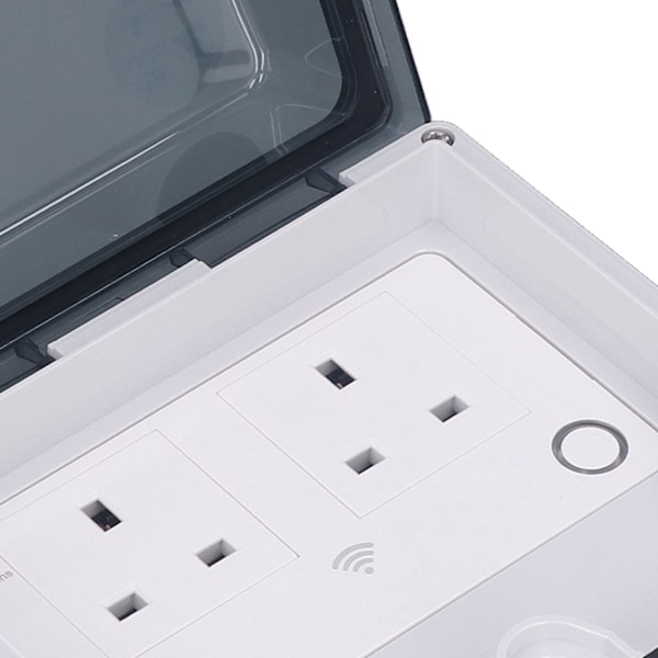 Wifi-älypistorasia IP66 vedenpitävä tukee ääniohjausta ajoitus 86 tyyppi ulkoälypistorasia UK 110-250V SNW 2S