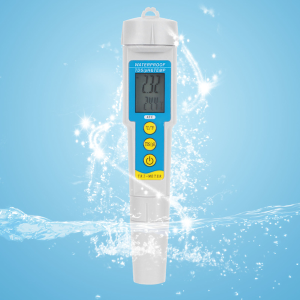 PH-986 3 i 1 Vattenkvalitetstestare PH/TDS/TEMP Testpenna Multifunktionell Bärbar Mätare