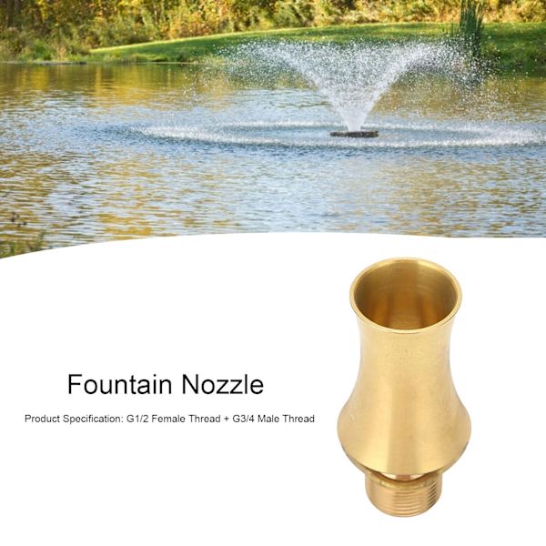 G1/2 Hun Gevind G3/4 Han Gevind Cedar Springvand Dyse Justerbar Spray Hoved Dam Sprinkler