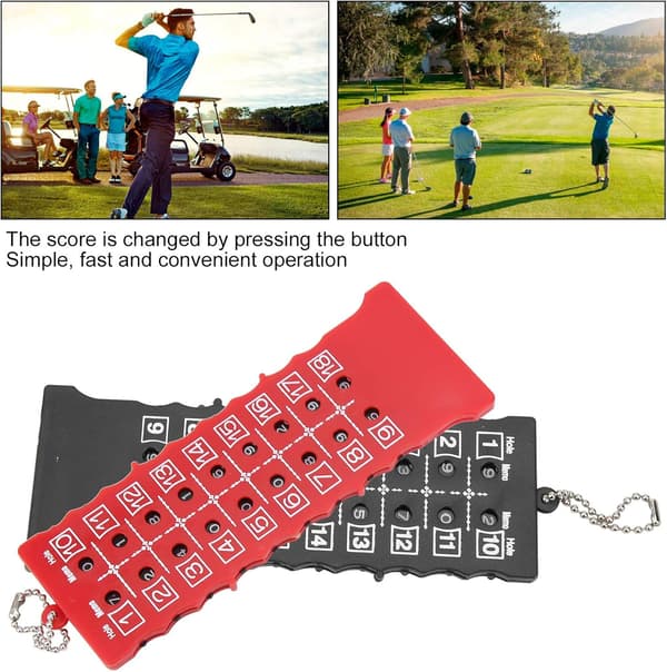 Golf Score Counter Enhet Golf Stroke Counter Golf Score 2 Stk 18 Hull Golf Scorecard Holder Lap Counters Tilbehør