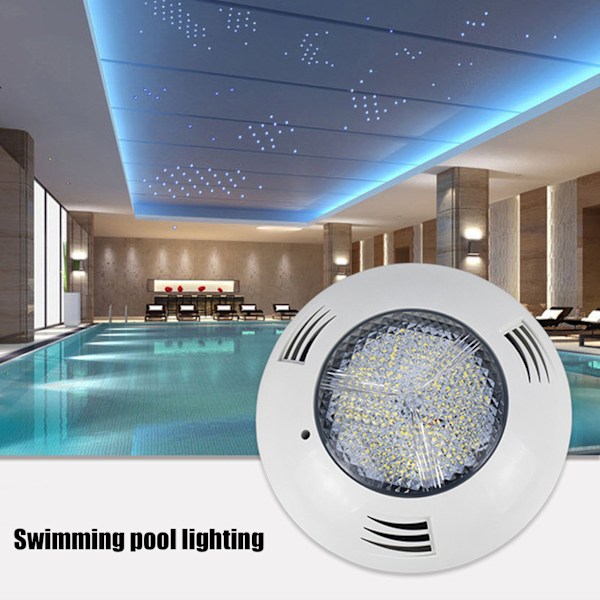 Undervattenslampa IP68 Vattentät Väggmonterad LED Simbassängslampa AC12V Vitt Ljus 35W 3500LM