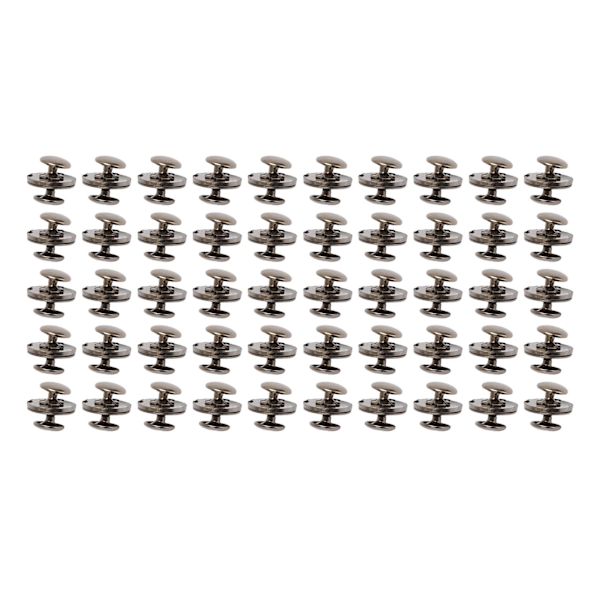 50 sett magnetiske knapplåser 18x2mm tynn høy hardhet legering magnetiske fester veske maskinvare for klær sølv svart