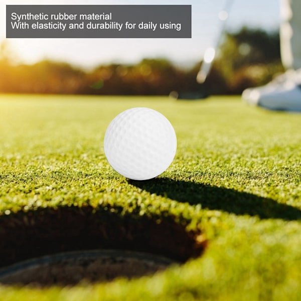 6 kpl synteettistä kumia LED-valaistu golfpallo kirkas houkutteleva yö- ja päiväharjoitteluun oranssi