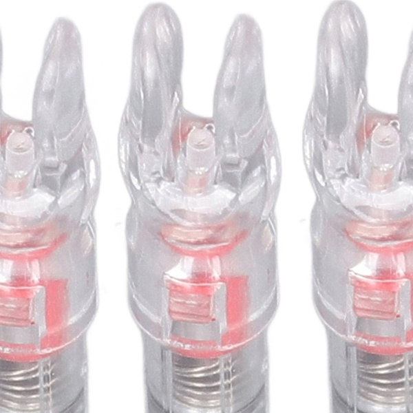 3PCS Ljus Nockar för Pilar Automatisk Belysning 6,2 mm Innerdiameter Bågskytte Skaft Ljusstarka Pil Svans för Utomhus Röd