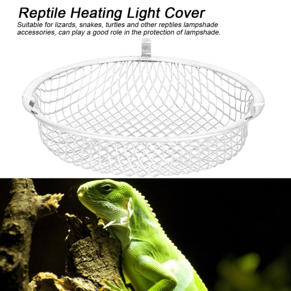 Nomo Stainless Steel 5.5'' Reptile Lampshade Accessories Lampscreen Cover Cage for Reptile