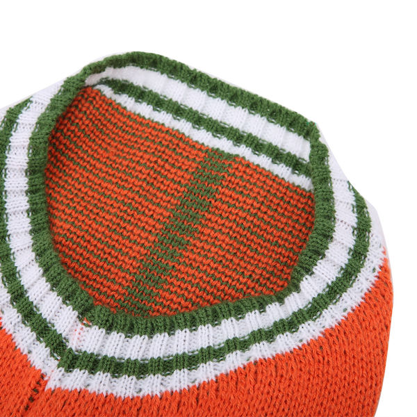 Sød kæledyr hunde strikket sweater vinterfrakke tøj holder varm (orange M)
