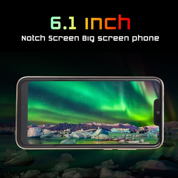 IP13 Pro Max 6.1 tuuman HD-näytöllä varustettu älypuhelin 3GB 32GB Dual Sim -matkapuhelin etu- ja takakameralla Androidille, kulta