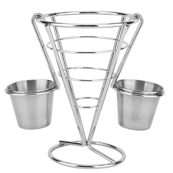 Plating pommes frites Stand Buffet Cone Snacks Display Stand Fries