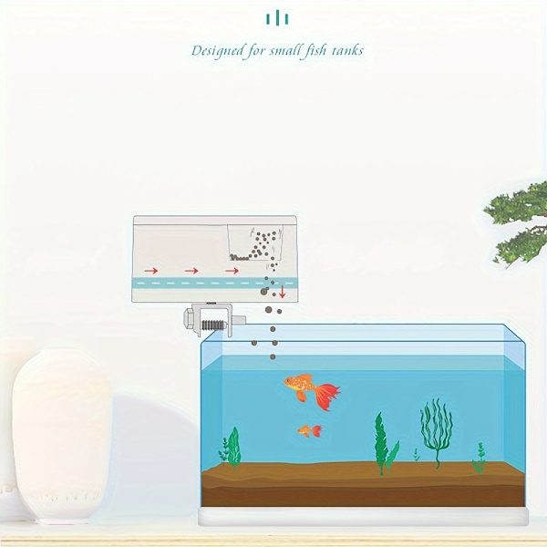 Mini Automatisk Fiskefoderautomat Akvarium Digital Dispenser Kapacitet ca. 50 Gram