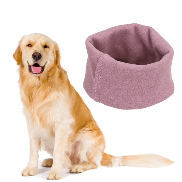 Dog Earmuff Sound Proof Soft Cat Ear Protection Keep Warm Washable Dog Calming Ear CoverPink L