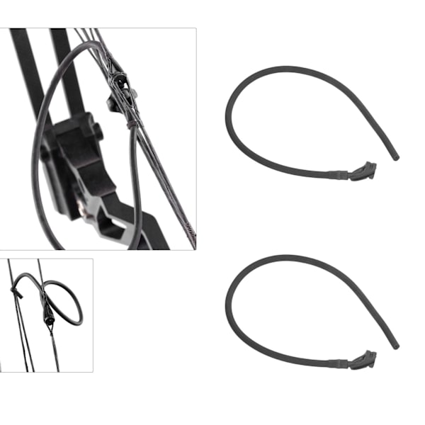 2PCS String Peephole Gummirör Dra Tråd Peephole Siktningstillbehör för Compoundbåge