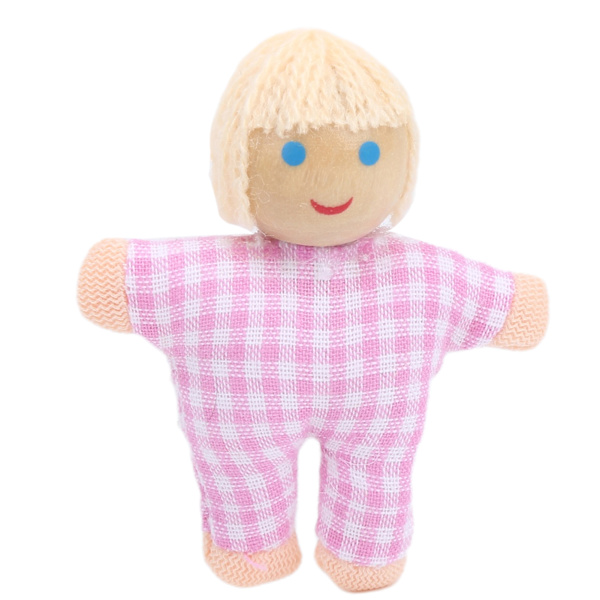 Familjdocka figurer tall miniatyr människor leksak set prydnad pedagogisk dockhus tillbehör#2