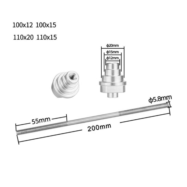 Bike Adjustment Table Adapter Front Wheel Barrel Shaft Hub 12/15/20mm Bicycle Tool Bar Accessory