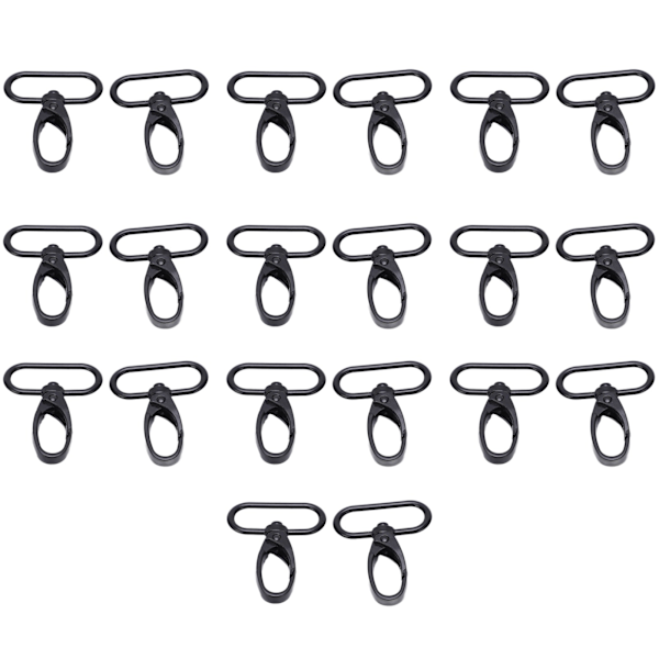 20 stk. Trigger Snap Hooks i slitesterk legering, bredt bruksområde, høy fleksibilitet, enkel betjening, nøkkelringkrok