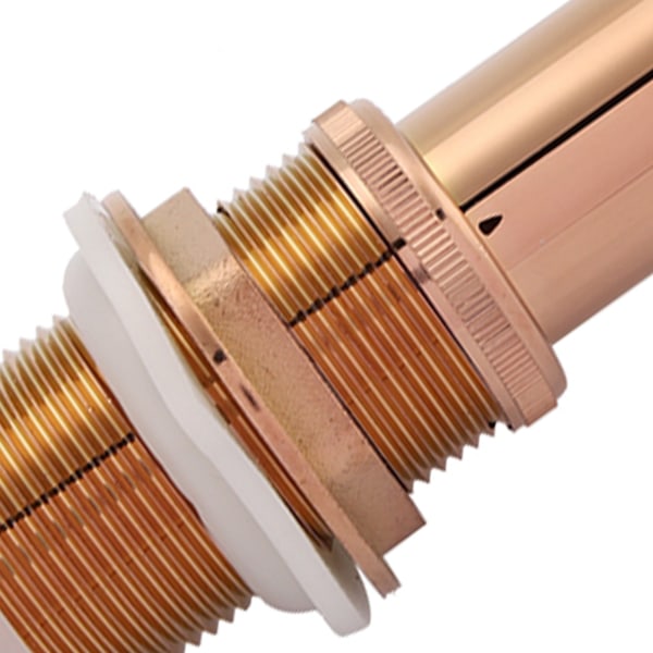 G1 1/4\" Messing Håndvask Pop-Up Afløb Samling Uden Overløb (Rose Gold)