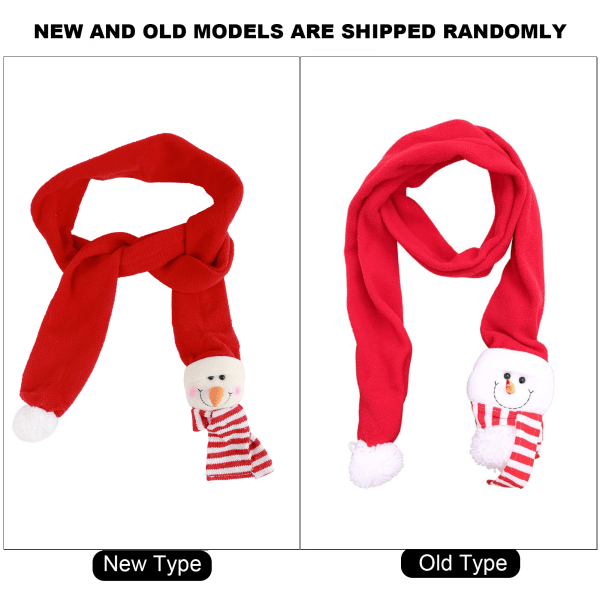 Christmas Decorative Scarf Winter Cute Xmas Snowman Scarf Gift for Boys Girls