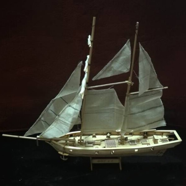 7 stk bronsedeler treskute modellsett hjem DIY modell dekorasjon båt gaver leketøy for barn