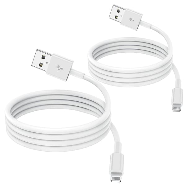 2-pak Apple MFi-certificeret iPhone-opladerkabel 2m Lightning til USB hurtigopladning