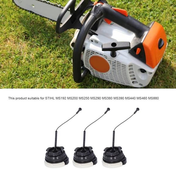 3 st gasbränslelock tanklock ersättning för STIHL  MS192 MS200 MS250 MS290 MS380 MS390 MS440 MS460 MS880