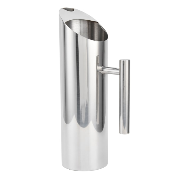 Stainless Steel Pitcher Sturdy 304 Stainless Steel Large Capacity Ergonomic Handle Heatproof Streamlined Coffee Pitcher2L