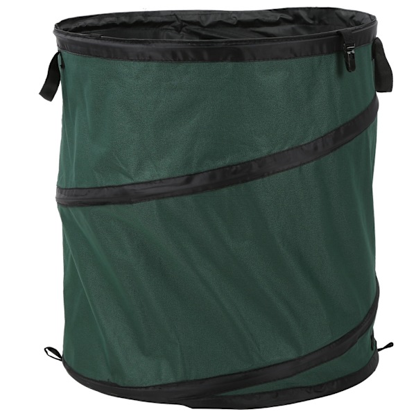 Utendørs bærbar Oxford-stoff sammenleggbar avfallsbeholder søppelbøtte for camping piknik grønn 55x50cm