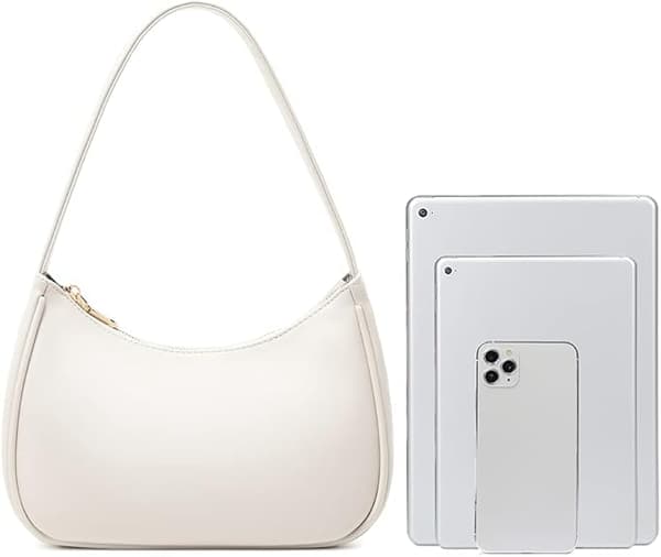 Skuldertasker til kvinder Sød Hobo Tote Håndtaske Mini Clutch Pung med lynlåslukning