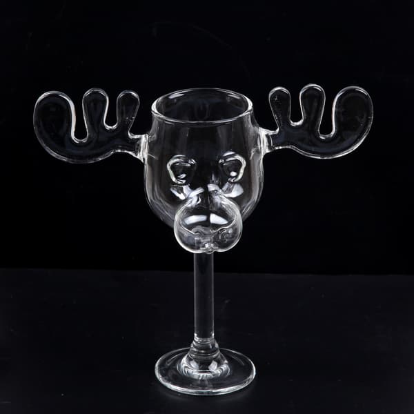 Christmas Vacation Akryl Elgkopp - Elgkrus - 11,4 cm - 177 ml, Klar
