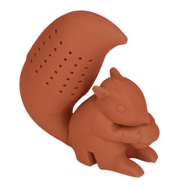 Tesil i form av en ekorre i livsmedelsgodkänd silikon, söt tesil i form av en ekorre, kaffefilter