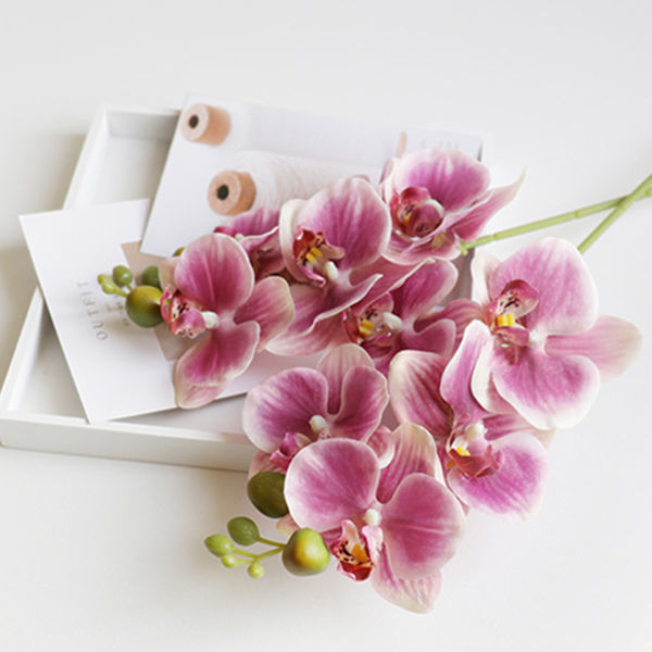 Phalaenopsis Simulering Blommor Artificiell Phalaenopsis Gren