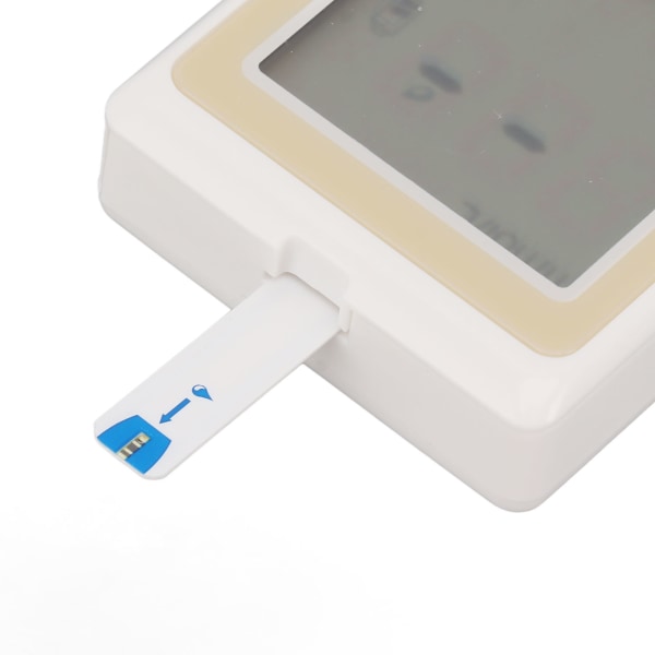 Blodsockermonitorsats Bärbar röstmeddelande Automatisk diabetesmätare med testremsor för självövervakning av blodsocker i hemmet