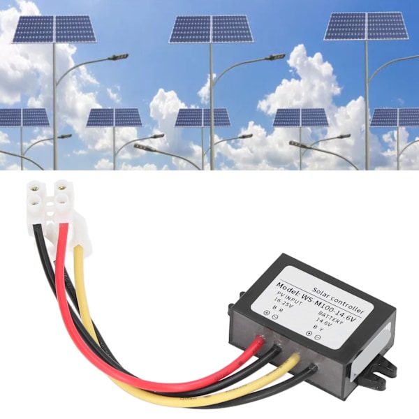 MPPT Solcellsladdare Skyddskontrollpanel Strömbrytare Batteriladdningstillbehör 100W WS‑M100‑14.6V