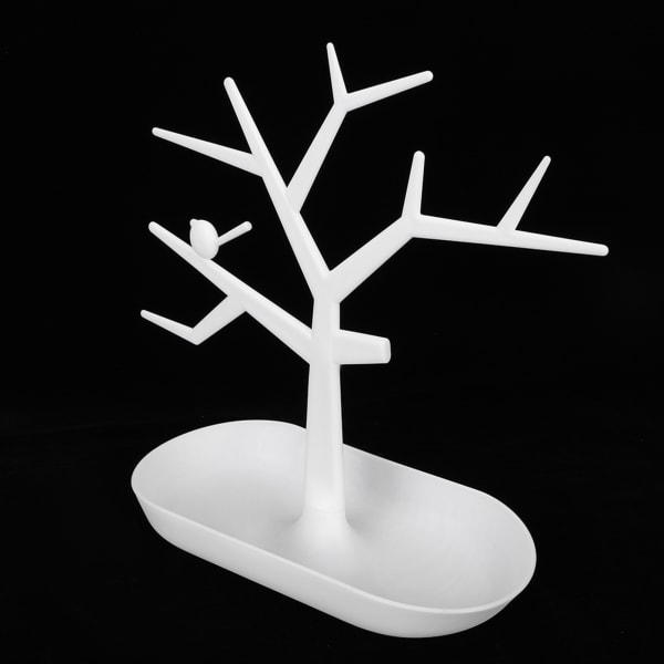 Smykker Øreringe Armbånd Ringe Halskæde Holder Display Show Stand Rack Organizer (Hvid)