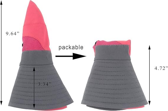 Dame Hestehale Solhat UV-beskyttelse Sammenfoldelig Mesh Bred Skygge Strand Fiskehat