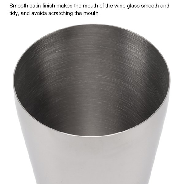 Rustfrit ståldrinkshaker fransk stil 2 sektioner Martini Mixer Drink Shaker til bar hjem camping picnic sølv