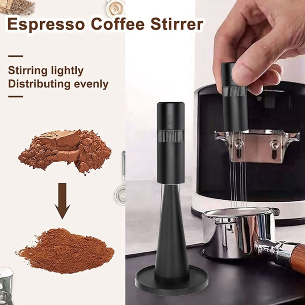 Kaffeomrörare justerbar pulvernål Kaffepulver