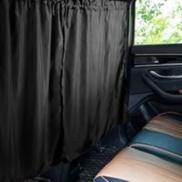 Car Partition Curtain, Interior Partition Curtains Curtain with Removable Privacy Curtains for Front and Rear Side Window - Simple Curtain for