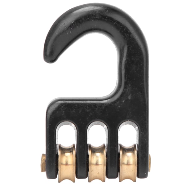 Aluminium Legering Sort Universal Windsurf Rigging Trækskive Krog 3 Rulle Hjul Windsurfing Hardware Tilbehør