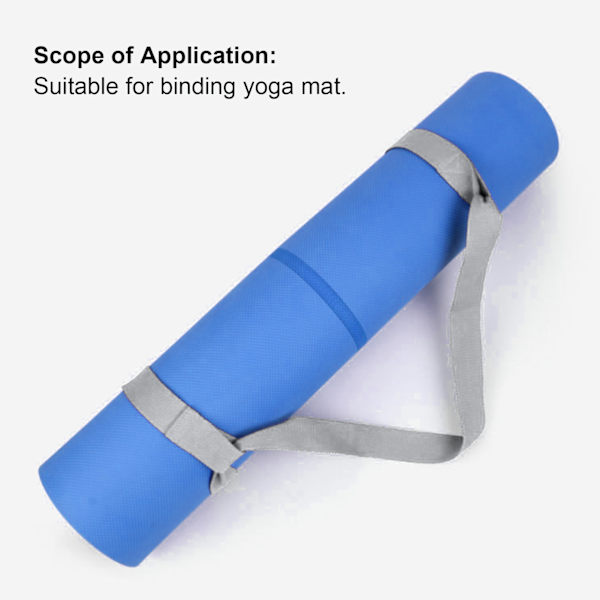 Yoga Rem Bärbar Justerbar Mjuk Lätt Enkelt Fixerad Multifunktionell Stretch Bälte för Bär Grå