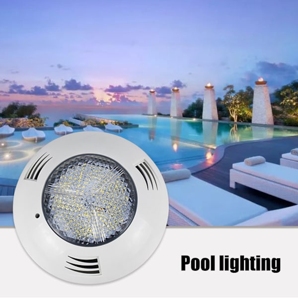 Undervattenslampa IP68 Vattentät Väggmonterad LED Simbassängslampa AC12V Vitt Ljus 35W 3500LM