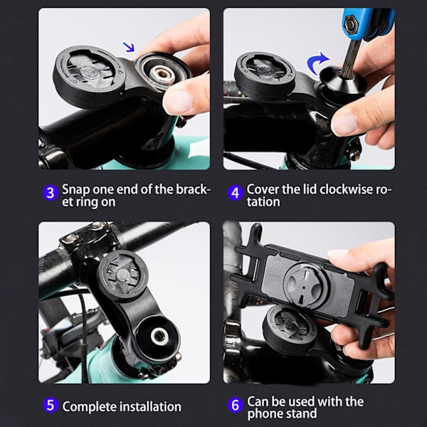 360° drejelig cykelcomputer montering beslag cykelcomputer holder cykeldele til Garmin