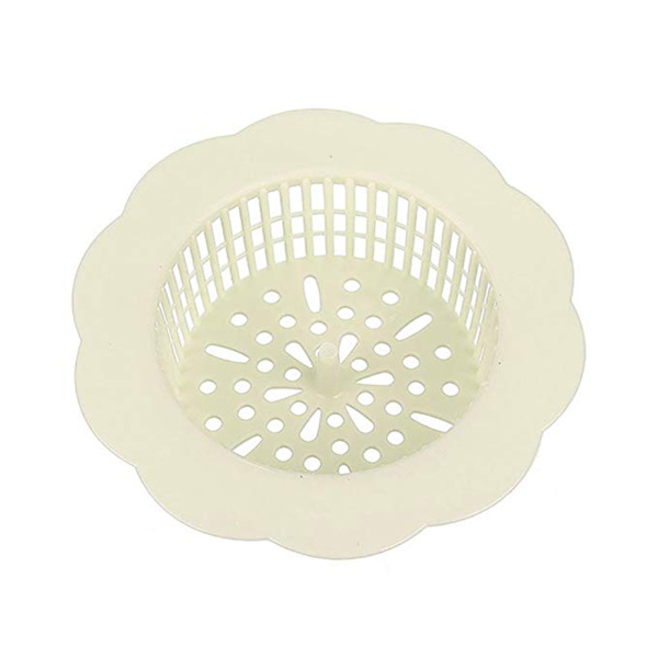 Blomformad avloppssilfilter i plast, diskbänksskydd, hårsil för kök och badrum