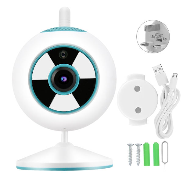 1080P WiFi CCTV Full Färg Nattseende Inomhus Hemövervakning Mini Säkerhets IP-kamera för Onvif 100‑240V