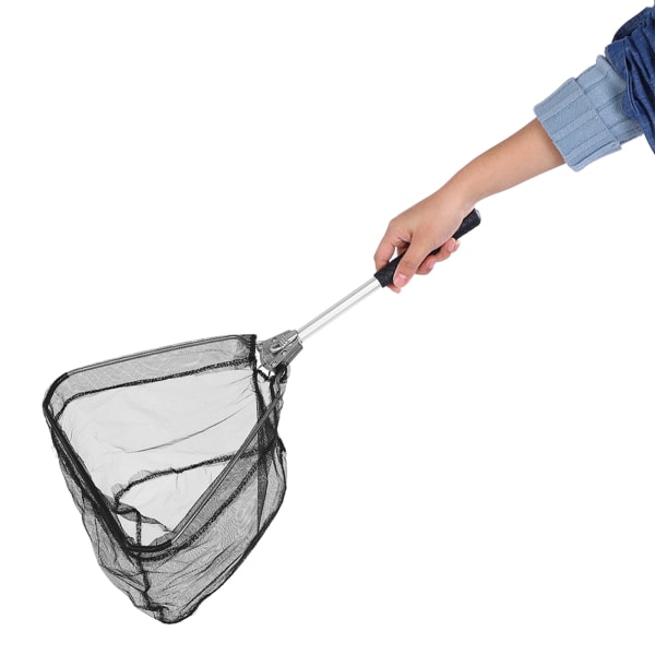 Aluminiumlegering Triangel Mini Foldbar Dip Net Krympe Fiskeutstyr Utstyr