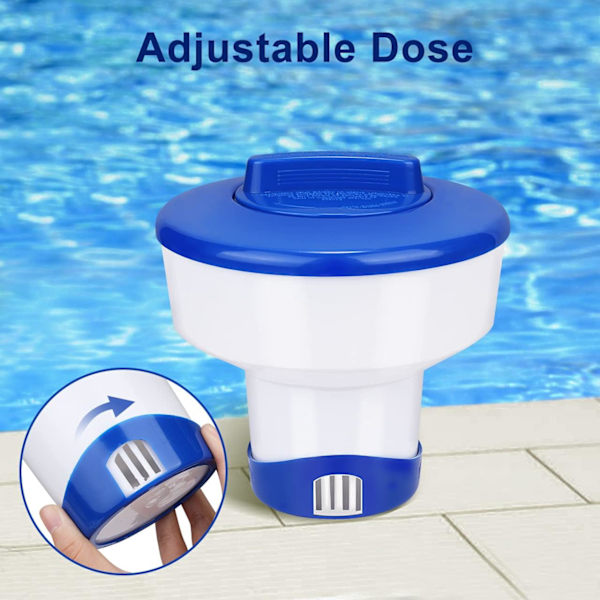 Automatisk flydende klordispenser til poolkemikalier