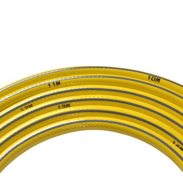 Förstärkt trasselfri trädgårdsslang 90 g per m² 50m lång 15mm diameter