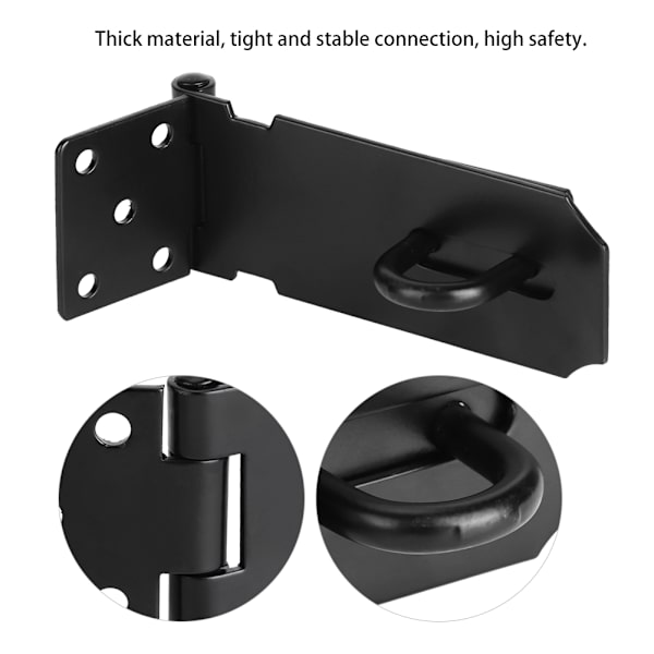 Rustfrit stål Anti-tyv dør lås hasp latch hjem sikkerhed vindue hardware tilbehør
