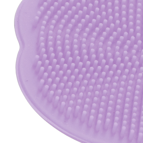 2-pack mjuk babyborste i silikon för sensorisk badupplevelse - bekvämt badverktyg för nyfödda, lila