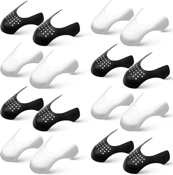 8 par skobeskyttelse mod folder til sneakers, anti-rynke skobeskyttelse, forhindrer folder i sko